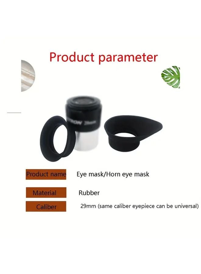 Rubber Telescope Eye Mask with Horn Attachment Soft Adhesive Shading Protection Outdoor Observation Gear - Image 4