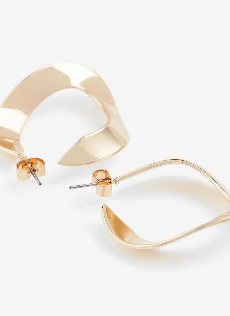 اتش اند ام Wavy Hoop Earrings
