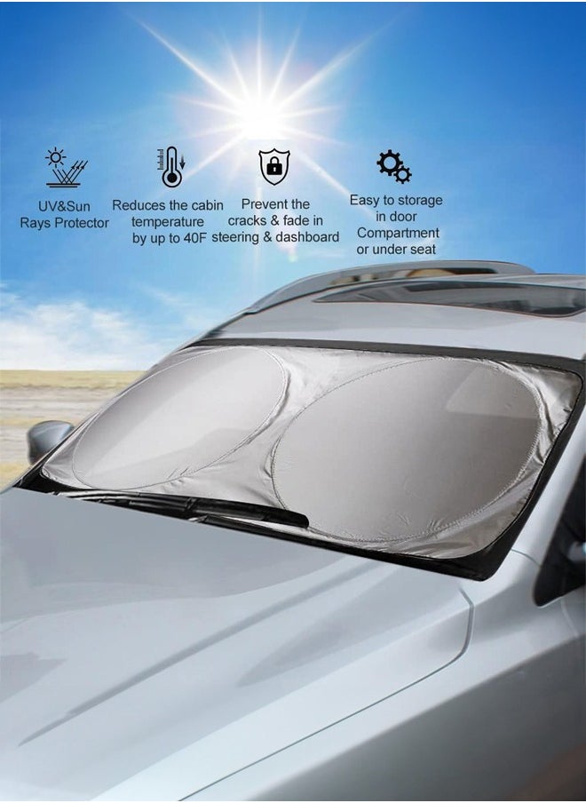 Sun visor front windshield sun protection and heat insulation baffle compatible with various models - pzsku/Z6B13CB128AA2ABC082BAZ/45/_/1734516088/1a8d3684-9359-45f7-9506-95b98b4e0071