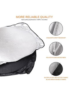 Occuwzz Sun visor front windshield sun protection and heat insulation baffle compatible with various models  - Image 4