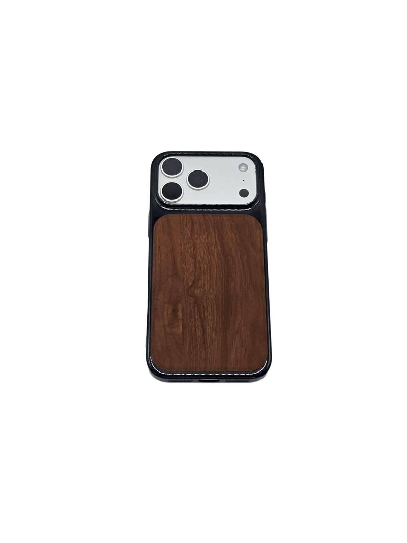 غطاء واقي بPC لـ iPhone 12 / 12 Pro مع غطاء صلب من البولي كربونات رقيق للغاية ومطلي بالكهرباء وحامل قائم مع قبضة مضادة للانزلاق مع مغناطيس قوي باللون Coffee Brown مضاد للانزلاق مغ. - Image 1