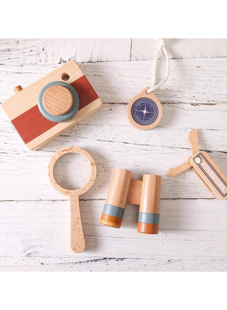 general Outdoor Insect Observation Set for Kids with Simulation Binoculars Camera Exploration Playhouse Compass and Magnifying Glass Set - Image 2