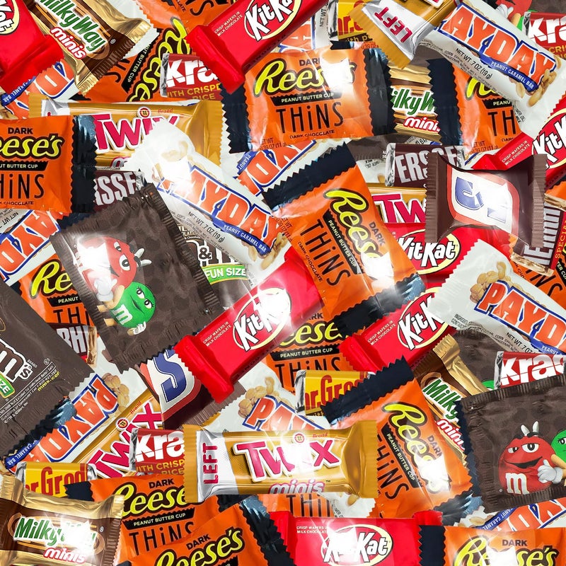 Chocolate Assorted Bulk Candy Variety Pack 5lb - Mini Chocolate Bars, Milk & Dark Chocolate Mix - Individually Wrapped Bulk Candy for Office Snacks, Party Favors and Bags - Image 2