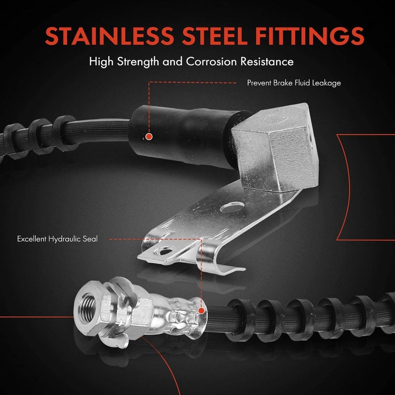 A-Premium Rear Center Brake Hydraulic Hose for Ford Explorer Sport Trac - Image 4