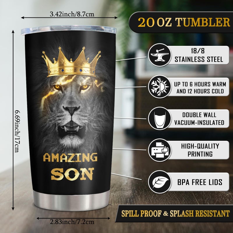 Muilzon Muizon إلى ابني هدايا 20oz القهوة البهلوان - هدايا أبي/أمي للأبناء المزروعة - فكرة هدية عيد ميلاد - Image 2