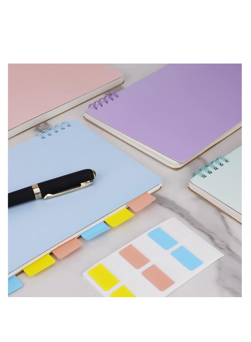 Generic A5 Spiral Notebook with 60 Pcs Tabs Assorted Colors Line Journal Hardcover Subject Notebook College Ruled 80 Sheet Thick Paper Smooth Writing Aesthetic for School Students 4 Pack  - Image 4