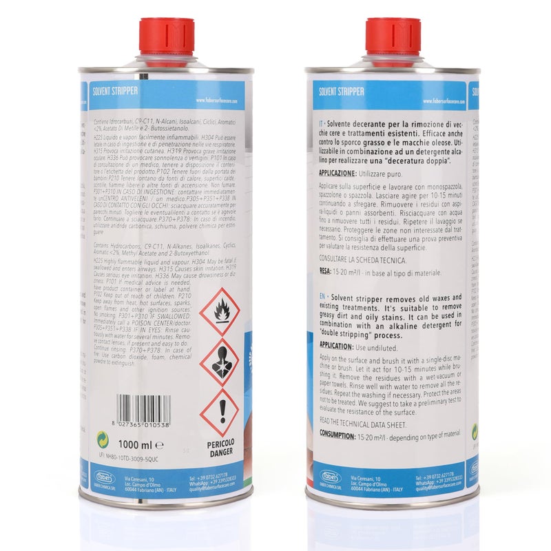 FABER Floor Stripper For Tile & Stone Quick Instant Removal Of Stubborn Dirt & Grease Stains On Tiles, Surfaces & floors. Best Solvent Based Wax Remover & Deep Cleaner For Home & Commercial Use - Image 2