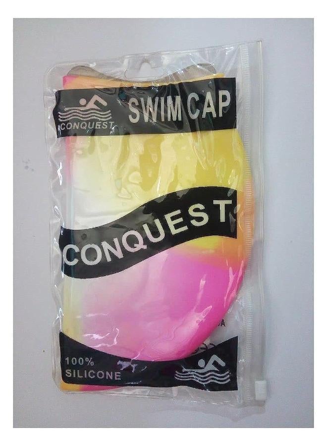 كونكويست قبعة سباحة سيليكون من سبورت - متعددة الألوان