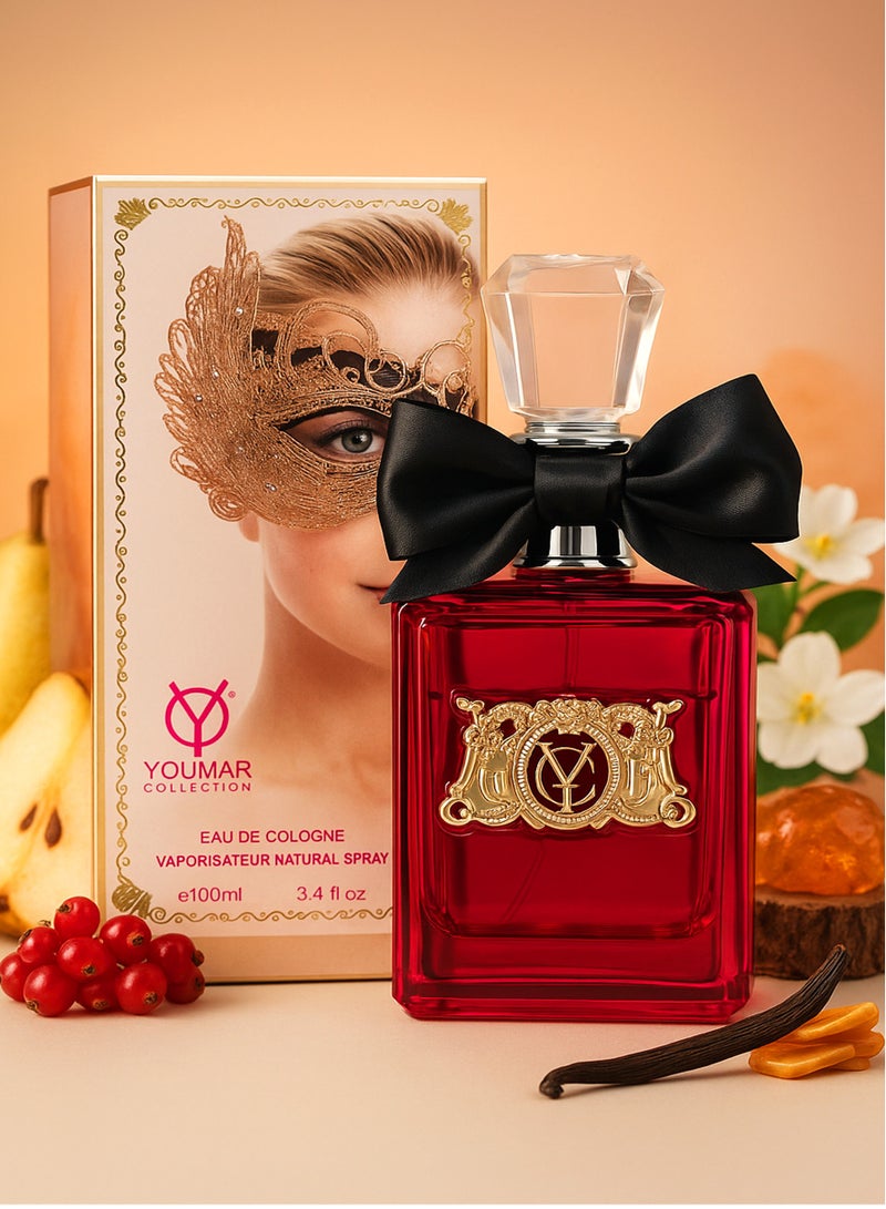 يومار عطر فاخر للنساء - مجموعة يومار رقم 1004 | عطر نسائي يدوم طويلاً برائحة الفواكه والزهور والفانيليا والكراميل (100 مل) | أفضل عطر للنساء - Image 1