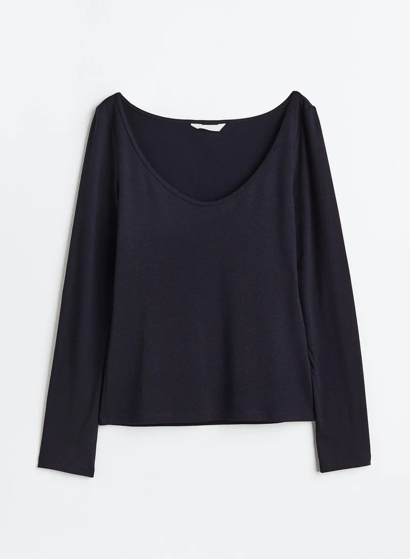 H&M Boat Neck Top