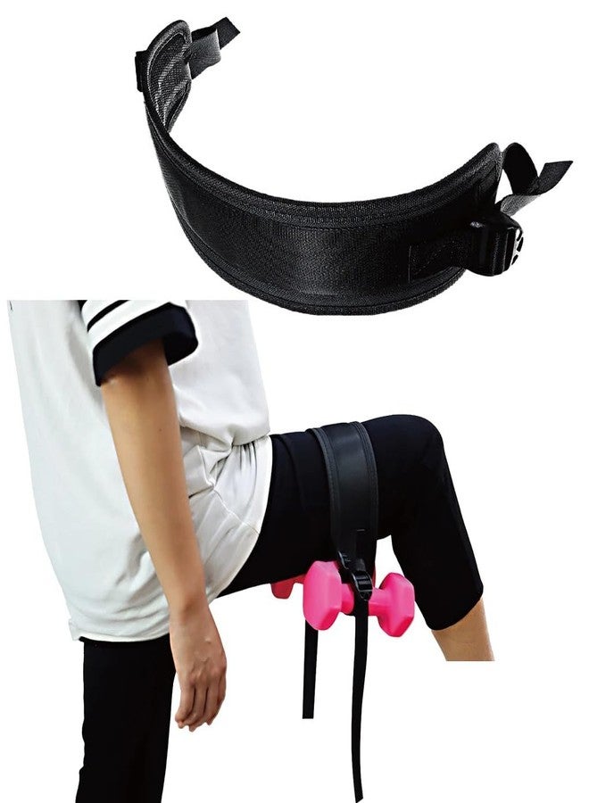 SquEqu Hip Thrust Belt WITHOUT Dumbbell Booty Belt Non-Slip Padded Glute Trainer Weighted Belts for Dumbbells Kettlebells Bumper Plates Weight Glute Workout Lower Body Strength Training Exercise Home Gym Plank - Image 5