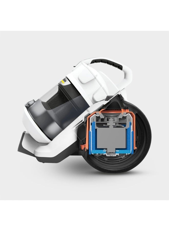 KARCHER VC 3 Plus Bagless Vacuum Cleaner – Compact Multi-Cyclone Technology with HEPA 13 Filter for Efficient Home Cleaning 0.9 L 1100 W 11980550.0 White - Image 3