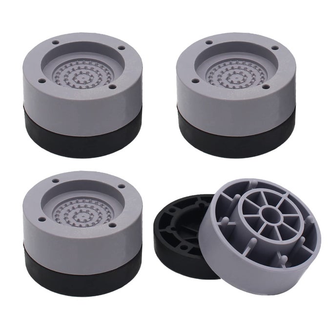 4 PACK ROUND BED FURNITURE RISERS 1 INCH ADJUSTABLE BED LIFTS RISERS FOR BED FRAME SOFA CHAIR RISERS HOME HEAVY DUTY TABLE COUCH LEGS FEET ACCESSORIES 1300 LBS