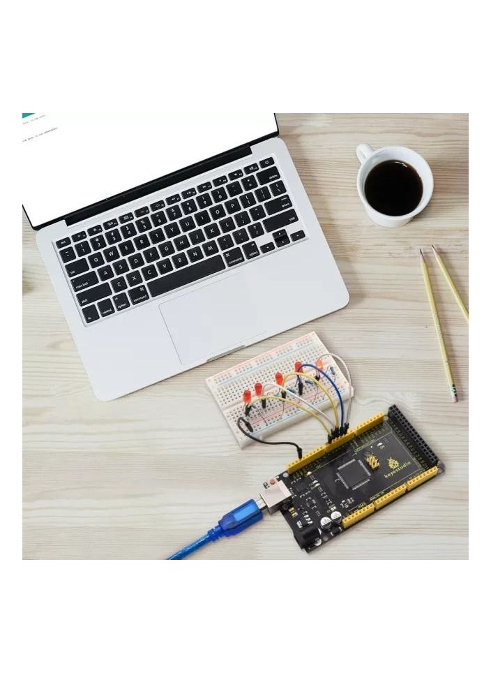 Keyestudio - MEGA 2560 R3 Development Board With USB Serial Chip CP2102 - Image 1