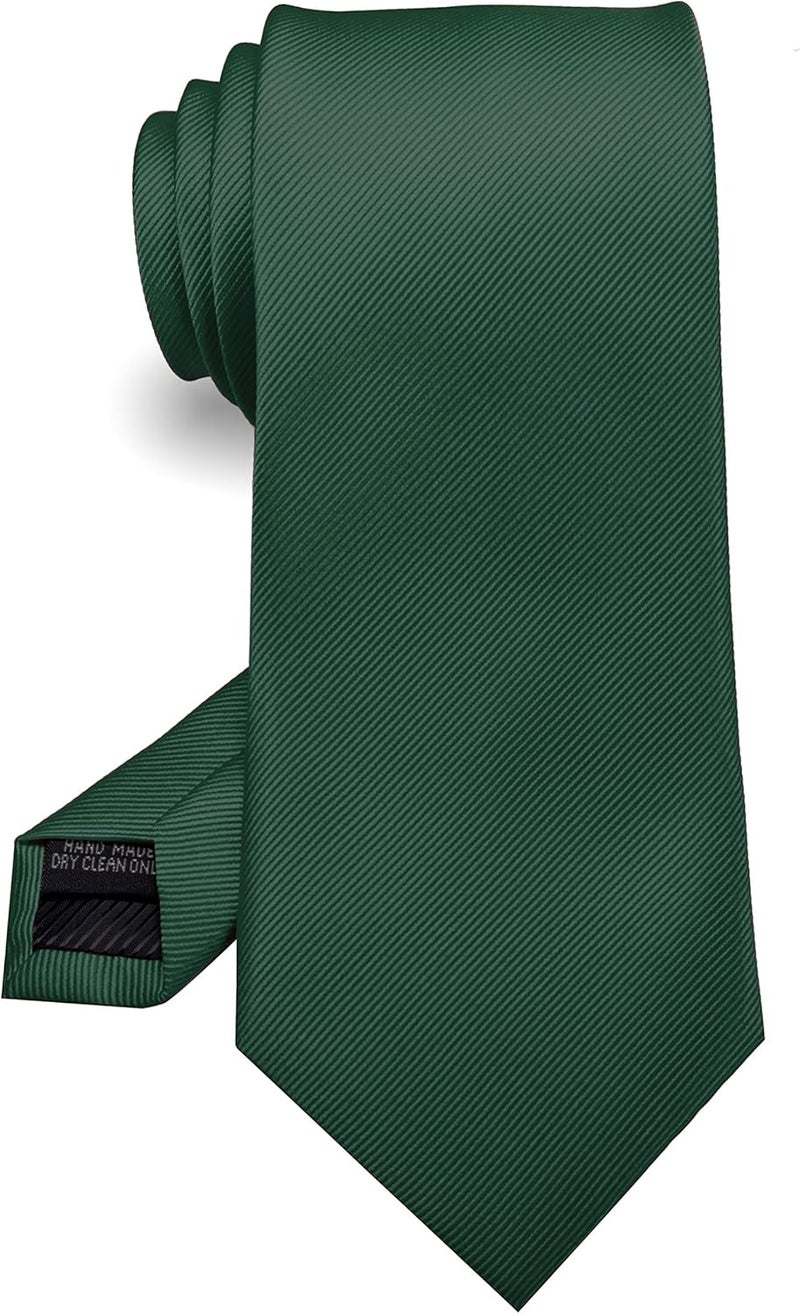 RBOCOTT Solid Color Tie Formal Necktie for Men - Image 1