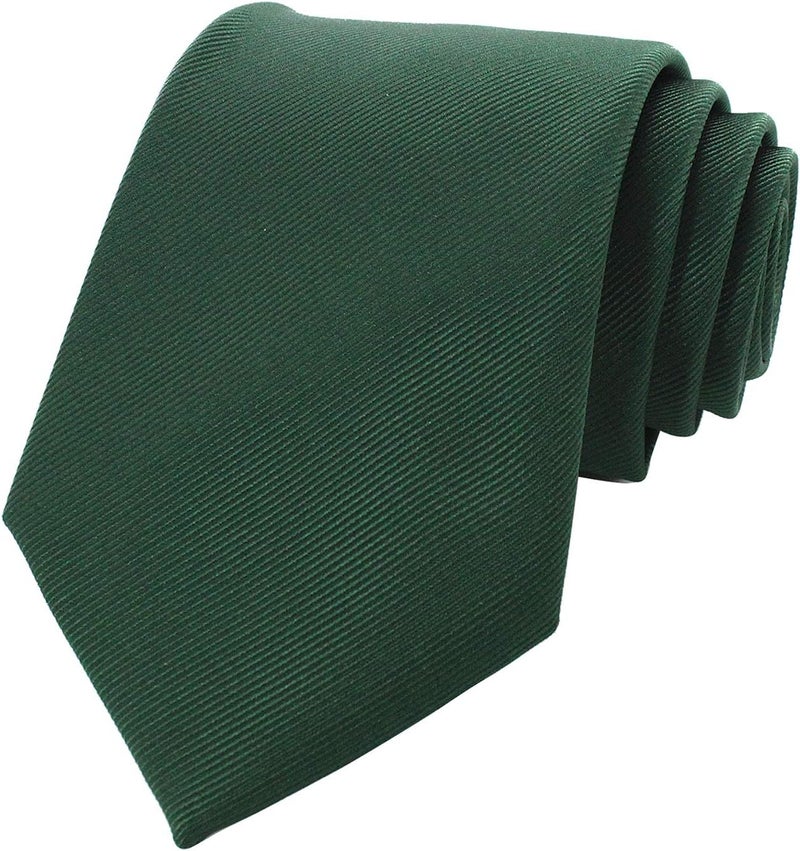 RBOCOTT Solid Color Tie Formal Necktie for Men - Image 3