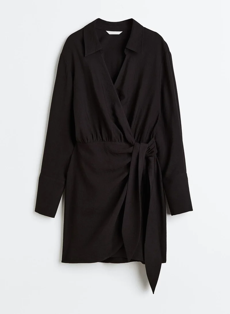 H&M Classic Black Wrap Dress