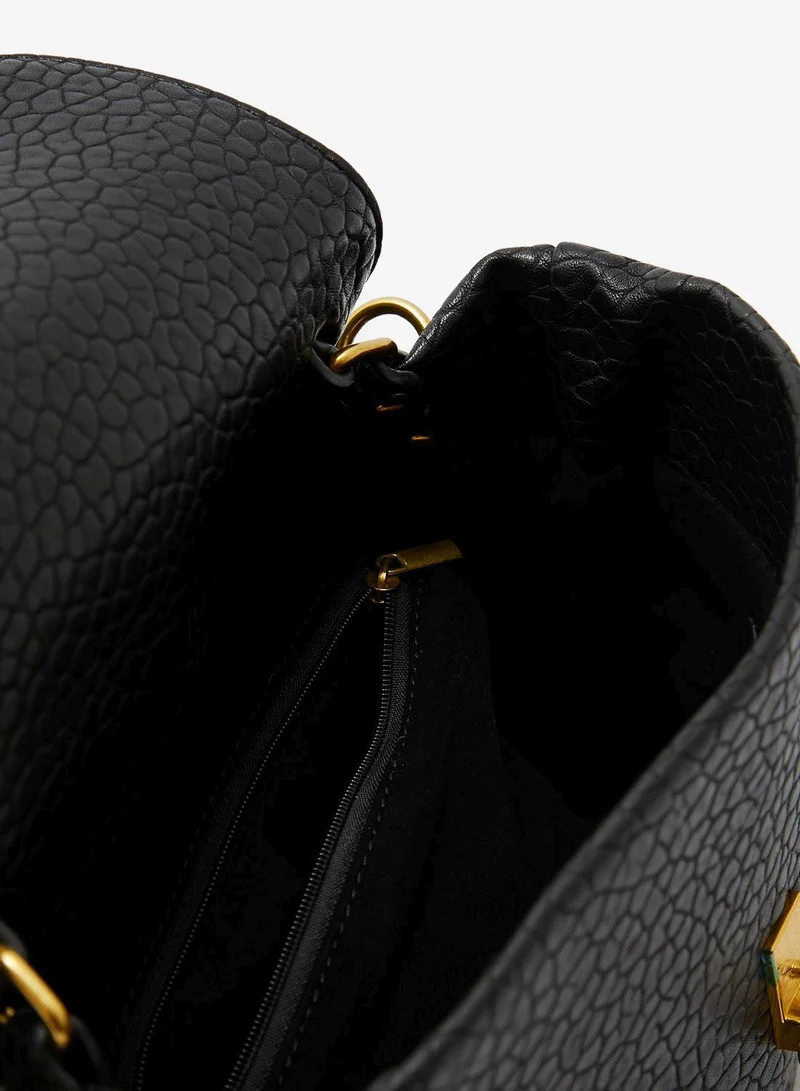 ELLA Croc Effect Satchel Bag
