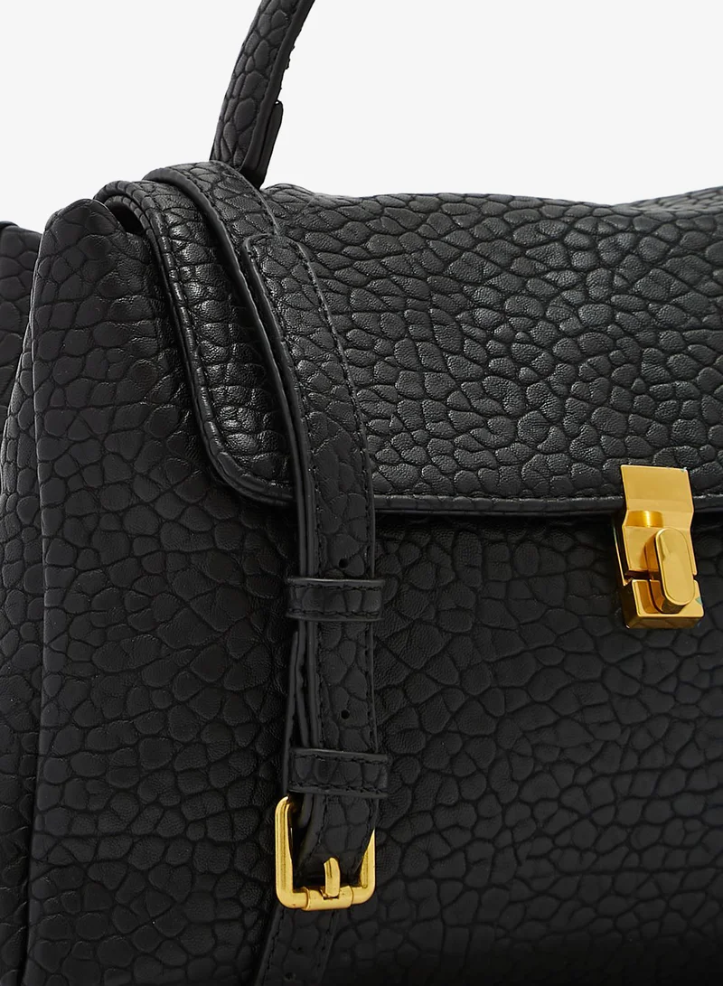 ELLA Croc Effect Satchel Bag