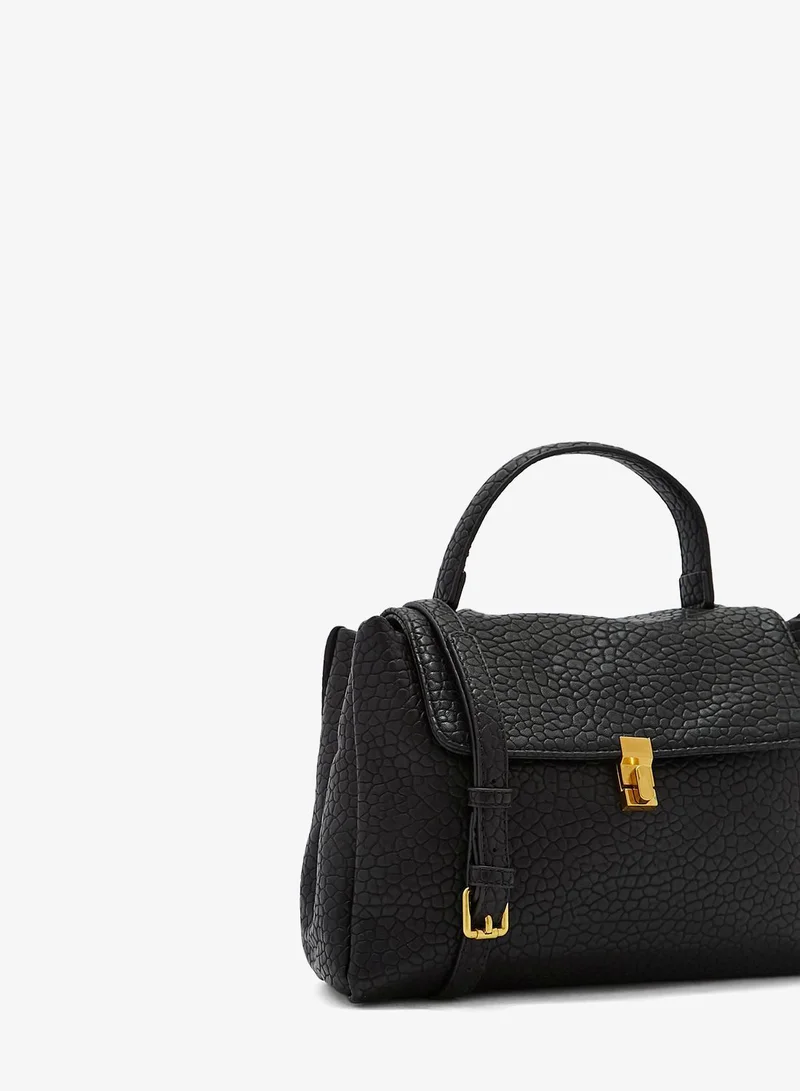 ELLA Croc Effect Satchel Bag