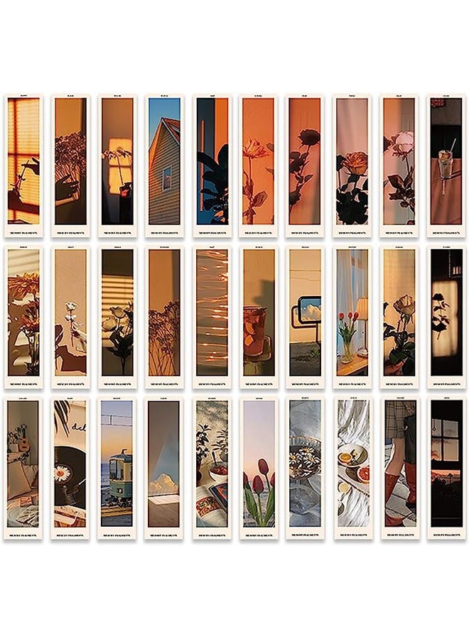 30PCS Vintage Mood Scene Theme Paper Bookmarks for Book Lovers, Boxed Bookmarks Set (Daily Mood) - Image 1