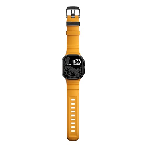 NOMAD Sport Band Rocky Point Sol Yellow for Apple Watch - 45/49mm Apple Watch Band with Black Titanium Hardware, Adventurous Rugged for Men and Women - Image 4