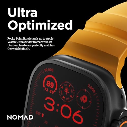 NOMAD Sport Band Rocky Point Sol Yellow for Apple Watch - 45/49mm Apple Watch Band with Black Titanium Hardware, Adventurous Rugged for Men and Women - Image 5