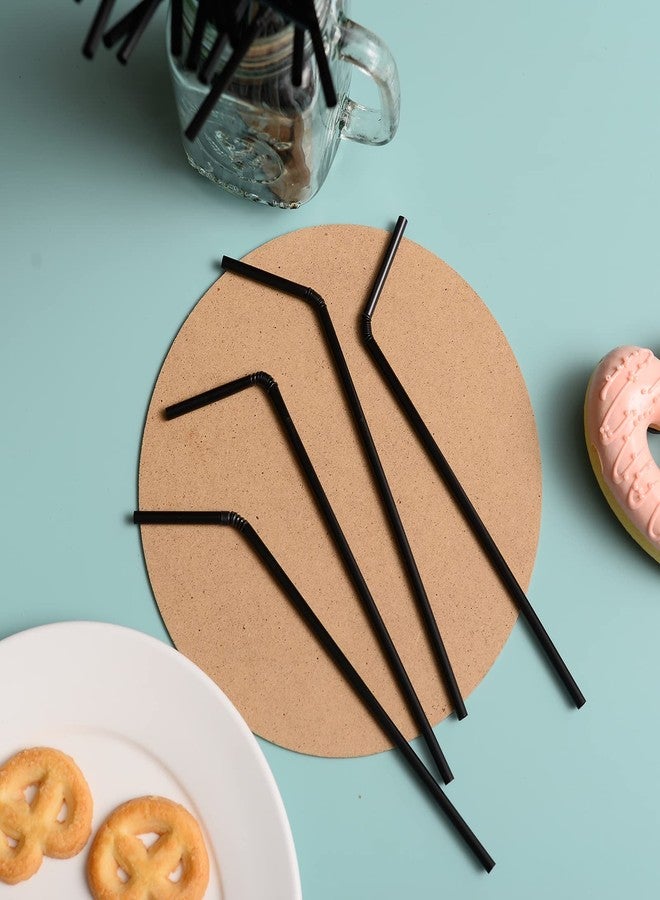 YAOSHENG [200 Pack] Flexible Disposable Black Plastic Straws for drinking 8.2" for birthday party, pool party, summer BBQ, home, office, shop, restaurant, takeout (Black) - Image 4