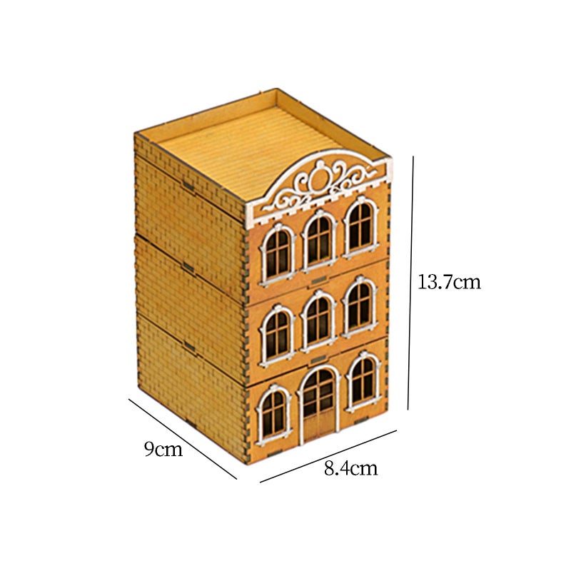 1 72 نموذج منزل كيت ديوراما فريدة هدية الديكور البناء لغز 3D العمارة الخشبية DIY - Image 5