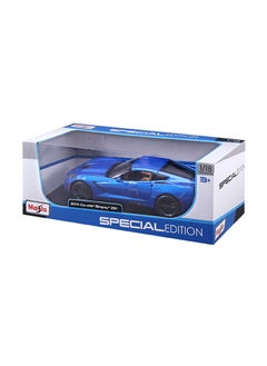 1:18 Special Edition Corvette Stingray Z51 Matte Blue Officially Licensed Scaled Replicas of Collectible Diecast Metal Models with Exquisite Interior and Exterior Detailing for All Age.