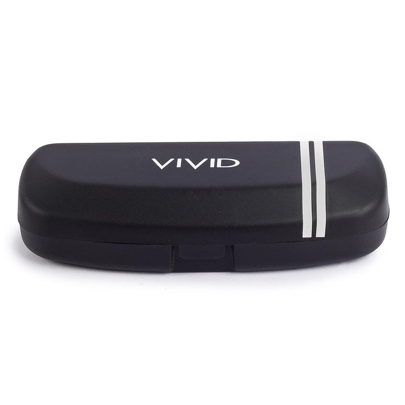 Vivid غطاء علبة نظارات VIVID Vision للبالغين غير محدد الجنس خفيف الوزن | حماية النظارات | علبة نظارات | إغلاق - زر دفع | بلاستيك | 3 في 1 - Image 4