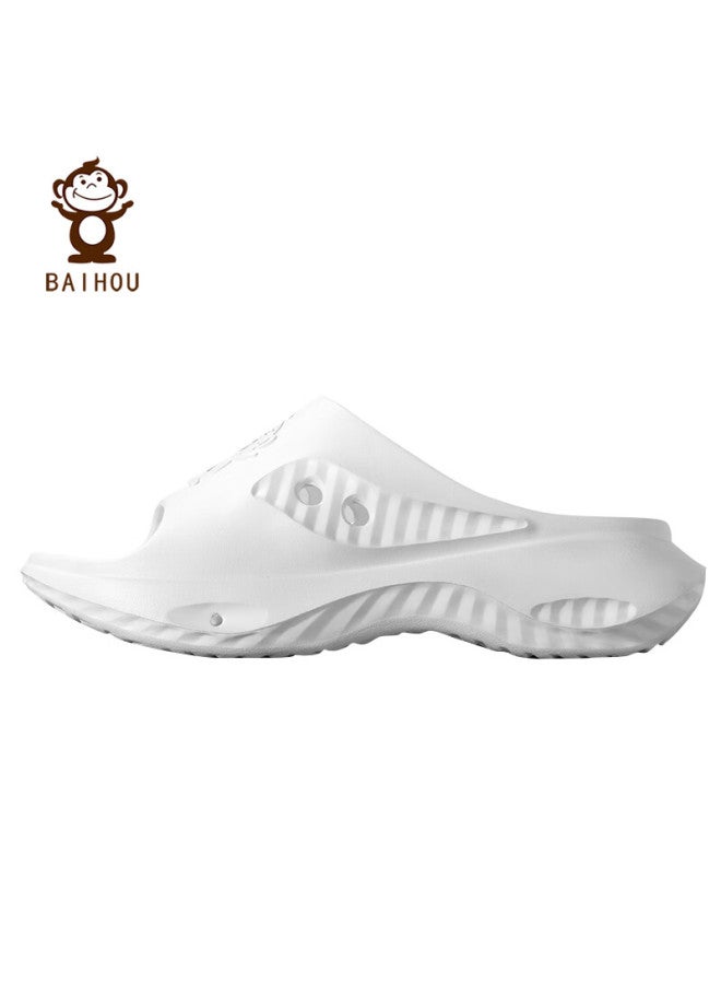 Baihou White Monkey Corrective Flat Foot Breathable Anti-sweat Thick Sole Arch Support Functional Sandals White Size 44-45 - Image 2