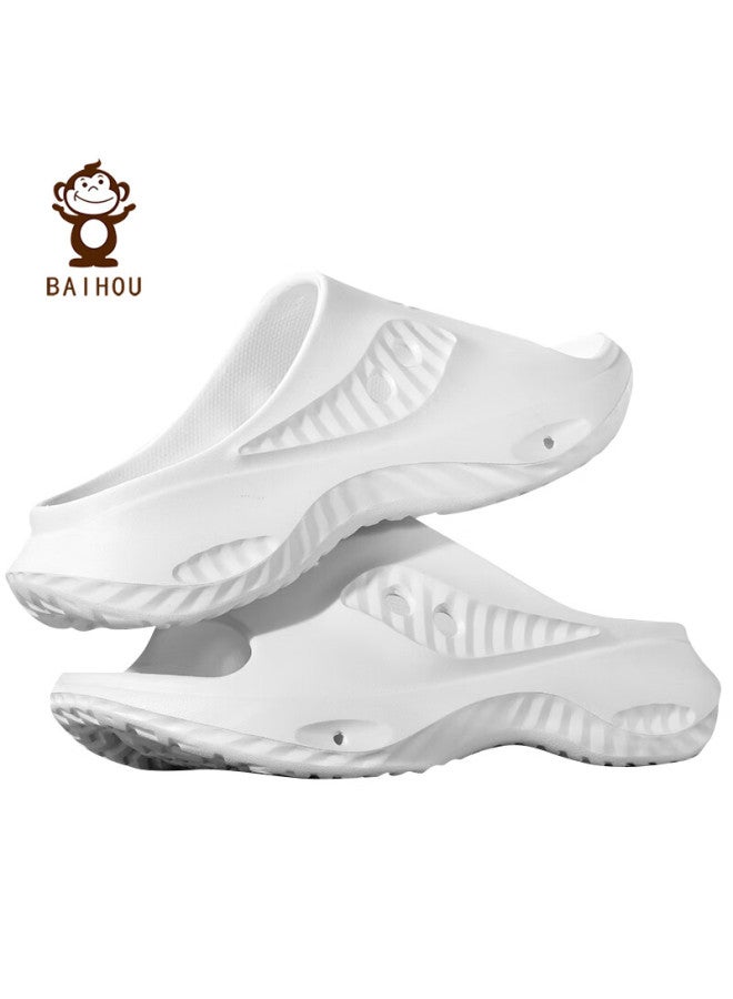 Baihou White Monkey Corrective Flat Foot Breathable Anti-sweat Thick Sole Arch Support Functional Sandals White Size 44-45 - Image 4