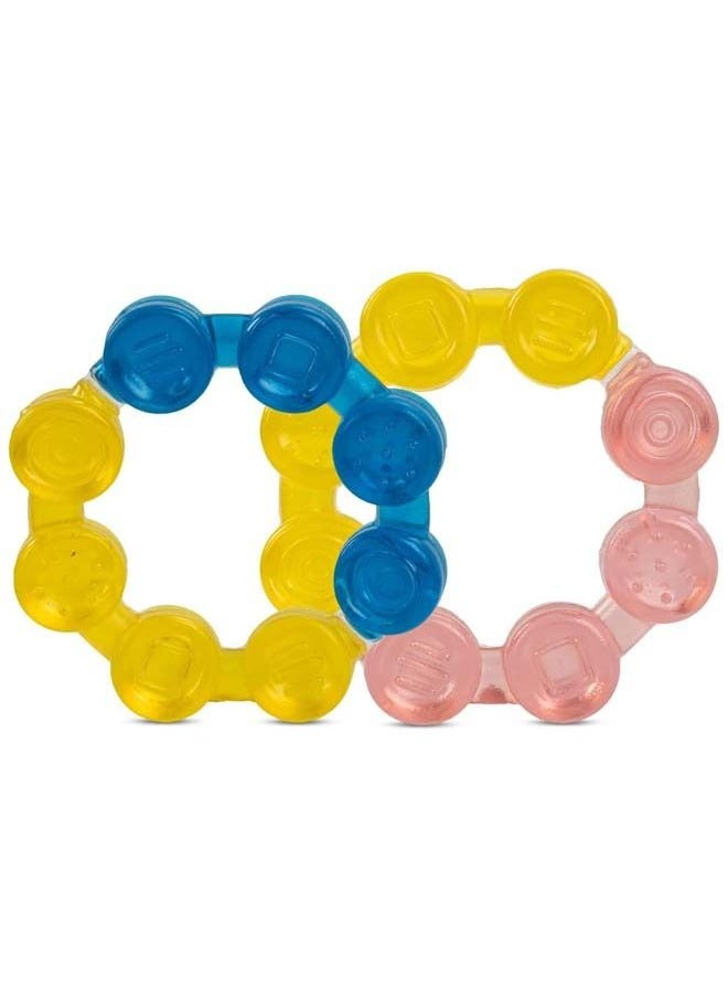 BAYBEE Water Filled Silicone Teether For Baby Bpa Free Food Grade Silicone Teether For Babies To Soothe Their Gums Baby Chewing Toy Teething Toy Baby Teether For 6 To 12 Months Baby Infant Pack 2  - Image 1