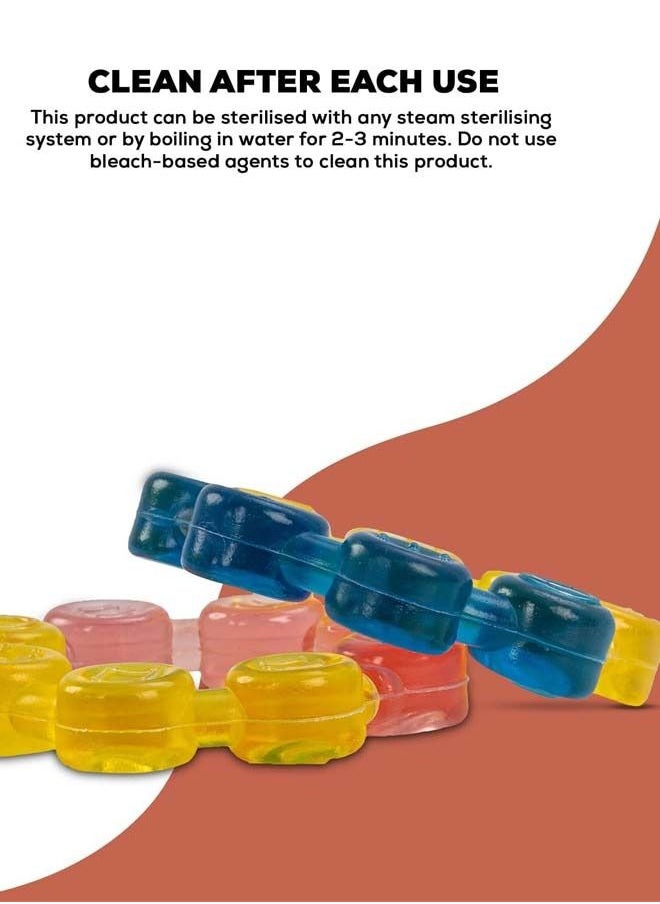 BAYBEE Water Filled Silicone Teether For Baby Bpa Free Food Grade Silicone Teether For Babies To Soothe Their Gums Baby Chewing Toy Teething Toy Baby Teether For 6 To 12 Months Baby Infant Pack 2  - Image 4