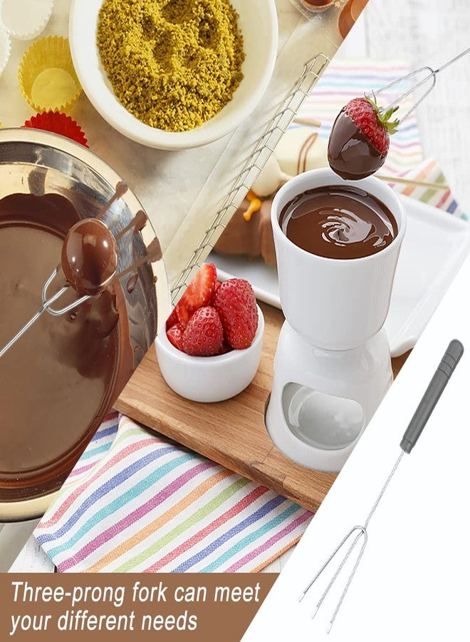 Saycker Chocolate Dipping Tool Set,2Pcs Drawing Decorating Spoon + 3Pcs Candy Dipping Tools,Stainless Steel Art Pencil Spoons Plated Decoration Spoons Set,for Decor Plates Cake Coffee - Image 4