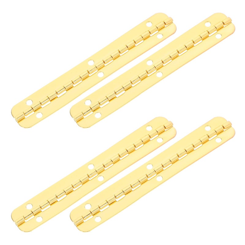4Pcs Small Decorative Metal Piano Hinges 100x15mm For Wooden Jewelry Boxes Craft - Image 2