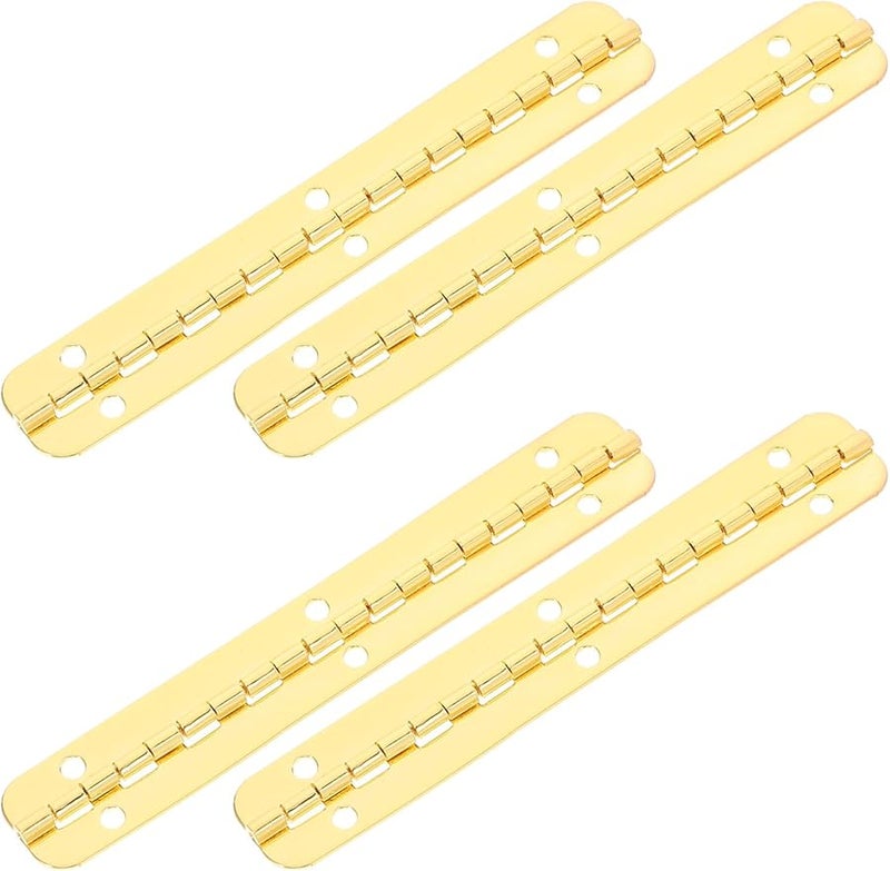 4Pcs Small Decorative Metal Piano Hinges 100x15mm For Wooden Jewelry Boxes Craft - Image 1