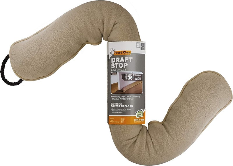 Frost King DS2 3-Feet Door or Window Draft Stop Cloth Seal in Beige - Image 2