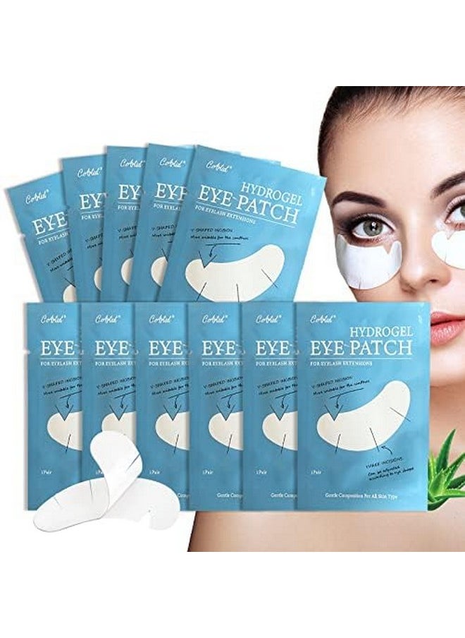 GreenLife C. ARTIST 100 Pairs V-Shaped 100% Natural Eyelash Extension Under Eye Gel Pads Kit, Hydrogel Eye Patches with Collagen & Aloe Vera, Eyelash Extension Supplies Tools, Lash Tech Supplies  - Image 1