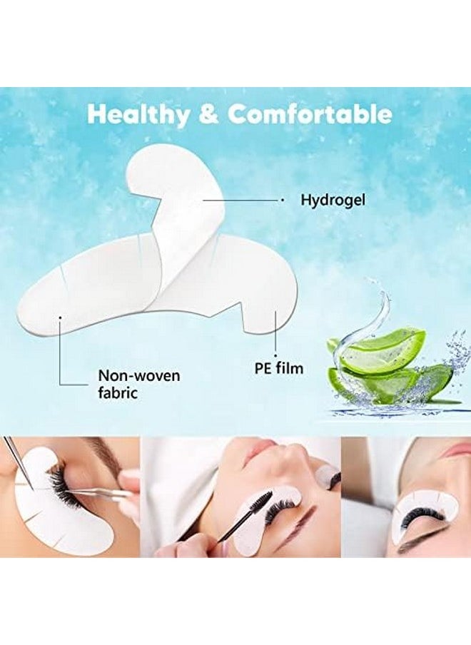 GreenLife C. ARTIST 100 Pairs V-Shaped 100% Natural Eyelash Extension Under Eye Gel Pads Kit, Hydrogel Eye Patches with Collagen & Aloe Vera, Eyelash Extension Supplies Tools, Lash Tech Supplies  - Image 2