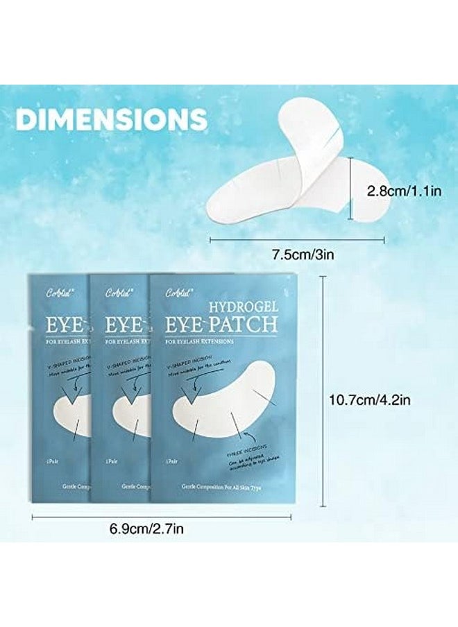 GreenLife C. ARTIST 100 Pairs V-Shaped 100% Natural Eyelash Extension Under Eye Gel Pads Kit, Hydrogel Eye Patches with Collagen & Aloe Vera, Eyelash Extension Supplies Tools, Lash Tech Supplies  - Image 5