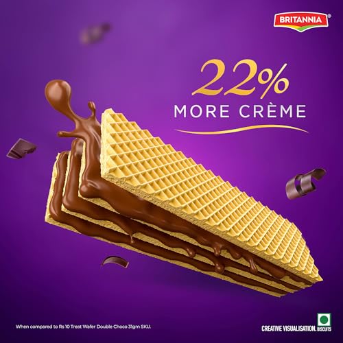 BRITANNIA Treat RICH CRÈME CHOCO FLAVOURED WAFERS - Image 3