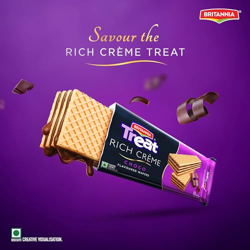 BRITANNIA Treat RICH CRÈME CHOCO FLAVOURED WAFERS - Image 4