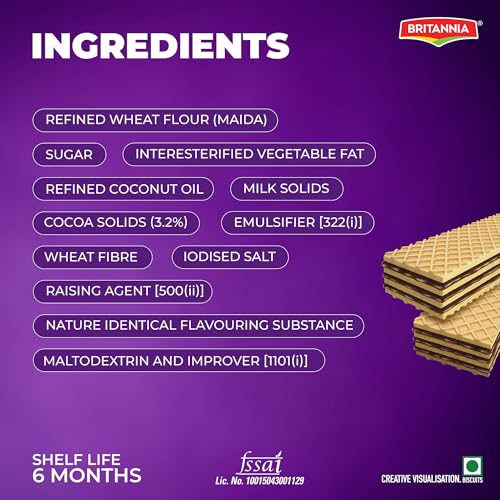 BRITANNIA Treat RICH CRÈME CHOCO FLAVOURED WAFERS - Image 5