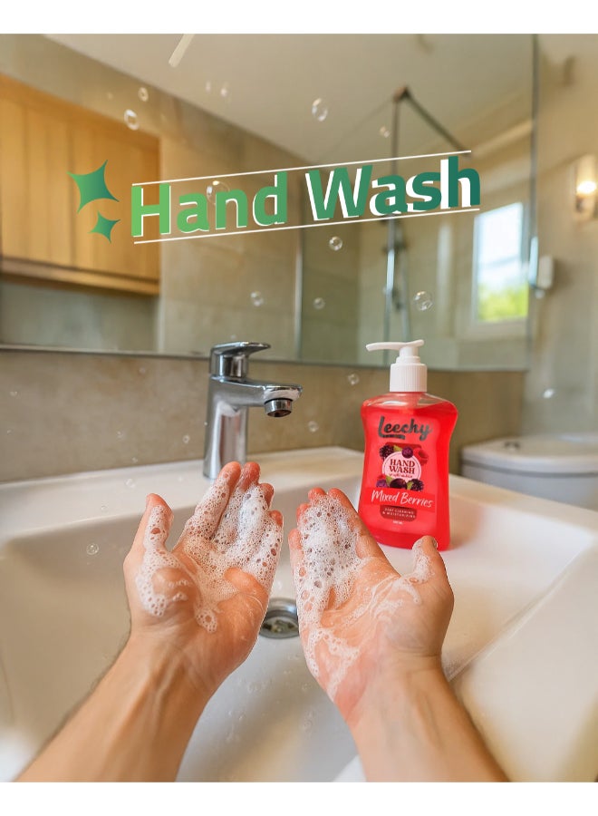 Leechy Hand Wash Mixed Berries 500ML - Image 3