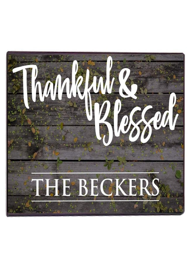 VictoryStore Home Accessories: Custom Thanksgiving Door Mat 24 inches x 36 inches (Thankful & Blessed) - Image 1