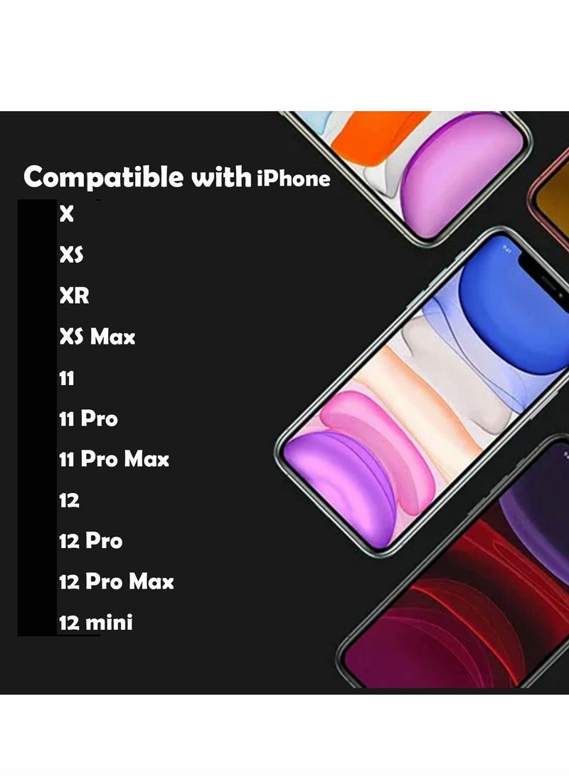 Excefore - Camera Cover,Webcam Cover Compatible with iPhone X/XS/XR/XS Max,for iPhone 11/11 Pro/11 Pro Max,for iPhone 12/12 Mini /12Pro/12Pro Max,Protect Privacy and Security,Not Affect Face ID-2PCS - Image 1