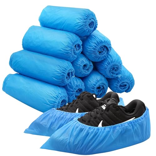 Dr. Tech Disposable Shoe Cover 30 Micron Anti-slip Water Resistant Boot Protector for Hospital, Labs, Workplace, Indoor & Rain (25 Pcs) - Image 1