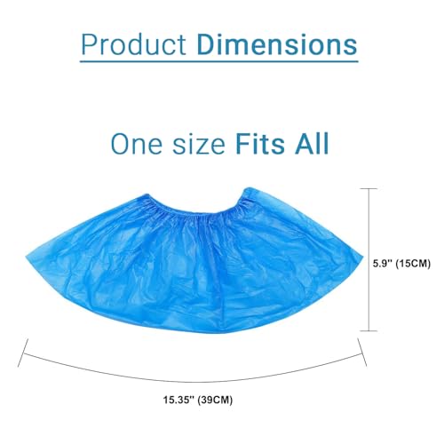 Dr. Tech Disposable Shoe Cover 30 Micron Anti-slip Water Resistant Boot Protector for Hospital, Labs, Workplace, Indoor & Rain (25 Pcs) - Image 3